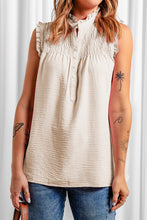 Load image into Gallery viewer, Frilled Tank Top with Buttons
