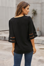 Load image into Gallery viewer, Flare Sleeve V Neck Loose Blouse
