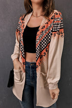 Load image into Gallery viewer, Plaid Leopard Chevron Cardigan
