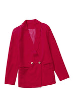 Load image into Gallery viewer, Wavy Collar Single Button Blazer
