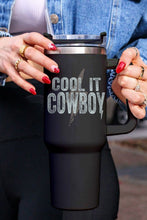 Load image into Gallery viewer, COOL IT COWBOY Lightning Print Stainless Steel Insulate Cup 40oz

