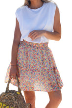 Load image into Gallery viewer, Floral Print Elastic Waist Skirt
