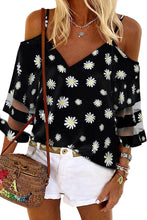 Load image into Gallery viewer, Daisy Floral Cold Shoulder Blouse
