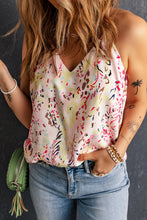 Load image into Gallery viewer, Multicolor Floral Print Spaghetti Straps Tank Top
