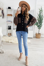 Load image into Gallery viewer, Contrast Leopard Denim Jacket
