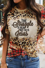 Load image into Gallery viewer, Struggle Jesus Slogan Printed T Shirt
