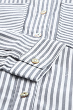 Load image into Gallery viewer, Striped Pocketed Buttons Long Sleeve Shirt
