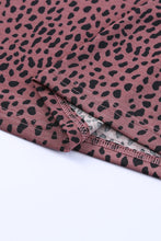 Load image into Gallery viewer, Cheetah Print O-neck Short Sleeve T Shirt
