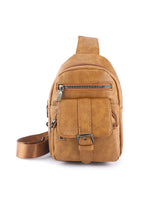 Load image into Gallery viewer, Khaki Vintage Multi Pockets Sling Bag
