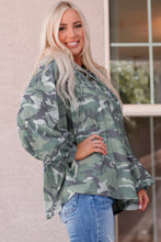 Load image into Gallery viewer, Long Sleeve Camo Print Oversize Hoodie
