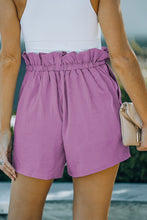 Load image into Gallery viewer, Frilled Drawstring Waist High Rise Shorts
