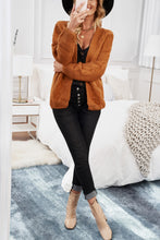 Load image into Gallery viewer, Khaki Chunky Wide Long Sleeve Knit Cardigan
