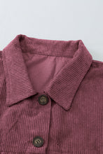 Load image into Gallery viewer, Corduroy Long Sleeve Button-up Shirt Coat
