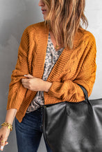 Load image into Gallery viewer, Khaki Chunky Wide Long Sleeve Knit Cardigan
