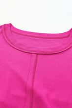 Load image into Gallery viewer, Plus Size Ribbed 3/4 Sleeves Flowy Top
