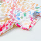 Colorful Leopard V Neck Short Sleeve Top