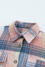 Load image into Gallery viewer, Plaid Flap Pockets Shacket
