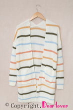 Load image into Gallery viewer, Rainbow Striped Cardigan
