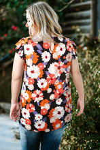Load image into Gallery viewer, Multicolor Ruffle Sleeve Floral Plus Size Top
