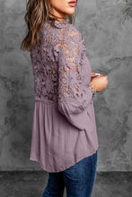 Load image into Gallery viewer, Crochet Lace Button Top
