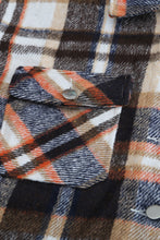 Load image into Gallery viewer, Geometric Plaid Print Pocketed Shacket
