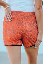 Load image into Gallery viewer, Tribal Print Drawstring Mid Waist Shorts
