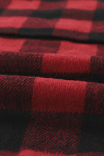 Load image into Gallery viewer, Buffalo Plaid Zipped Front Pocketed Hoodie
