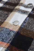 Load image into Gallery viewer, Geometric Plaid Print Pocketed Shacket
