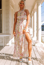 Load image into Gallery viewer, Multicolor Crisscross Backless Long Floral Dress
