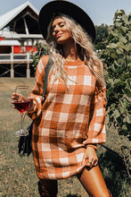 Load image into Gallery viewer, Plaid Sweater Dress
