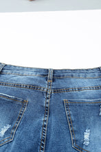 Load image into Gallery viewer, Buttoned Pockets Distressed Jeans
