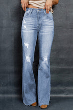 Load image into Gallery viewer, Dark Wash Mid Rise Flare Jeans

