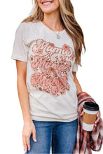 Load image into Gallery viewer, Mama Flower Leopard Print Short Sleeve Graphic Tee
