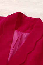 Load image into Gallery viewer, Wavy Collar Single Button Blazer
