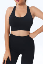 Load image into Gallery viewer, Ribbed Hollow-out Racerback Yoga Camisole
