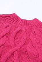 Load image into Gallery viewer, High Neck Cable Knit Tasseled Sweater
