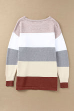 Load image into Gallery viewer, Colorblock Pocketed Sweater
