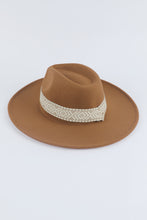 Load image into Gallery viewer, Aztec Embroidery Retro  Flat Fedora Hat
