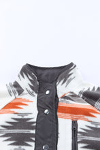 Load image into Gallery viewer, Western Aztec Snap Buttoned Fleece Jacket

