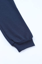 Load image into Gallery viewer, Deep Blue Rhinestone Tassel Trim Pocket Drawstring Jogger Pants
