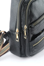 Load image into Gallery viewer, Faux Leather Multi-pockets Zipped Chest Bag
