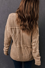 Load image into Gallery viewer, Buttons Front Patterned Texture Knit Cardigan
