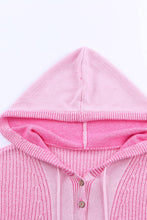 Load image into Gallery viewer, Henley V Neck Hooded Sweater
