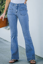 Load image into Gallery viewer, Vintage Casual Pocket Flared Jeans
