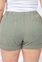 Load image into Gallery viewer, Gray Black/Red/Blue/Green/Gray/Apricot Elastic Waist Drawstring Pocket Shorts
