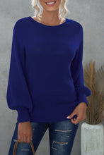 Load image into Gallery viewer, Drop Shoulder Back Cut-out Sweater with Tie
