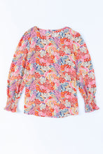 Load image into Gallery viewer, Multicolor Puff Sleeve Floral Blouse
