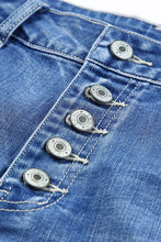 Load image into Gallery viewer, Quintuplicate Button Fly High Rise Plus Denim Shorts
