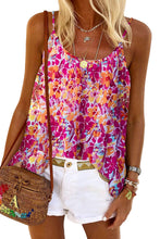 Load image into Gallery viewer, Floral Print Loose Fit Spaghetti Strap Tank Top
