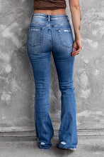 Load image into Gallery viewer, Distressed Flare Jeans
